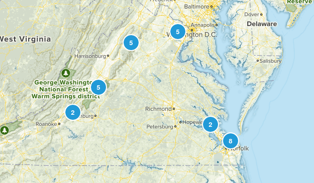 east coast Map