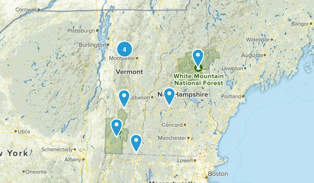 NH & VT Map