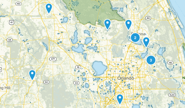 Florida trails Map