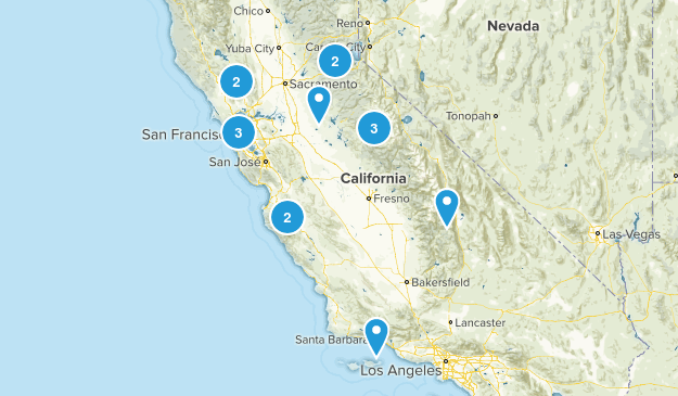 difficult hikes Map