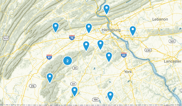 Dillsburg hikes Map