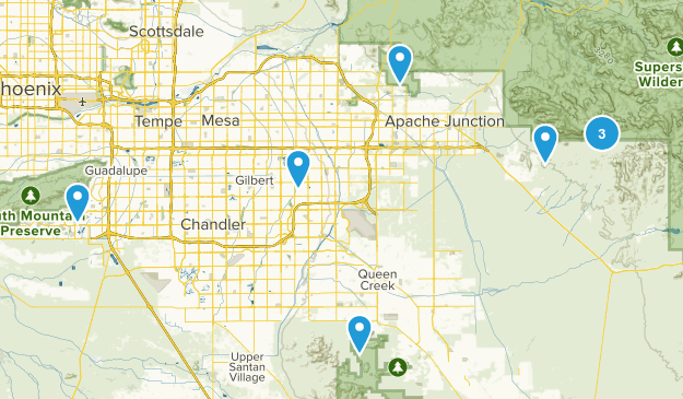 to hike list Map