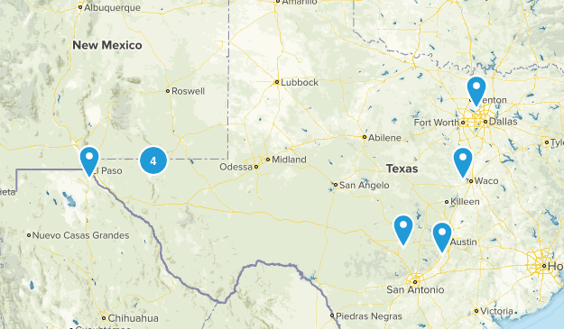 Trails for next TX trip Map
