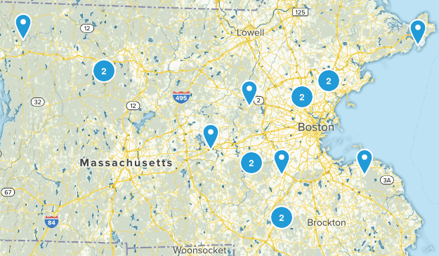 Boston Hikes Map