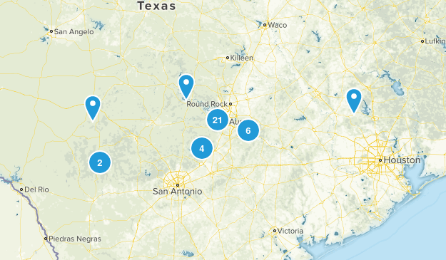 Austin Hikes Map