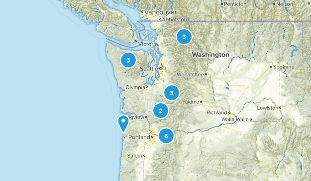 Washington/Oregon Map