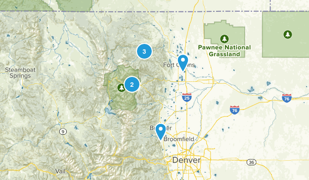 Colorado Hikes Map