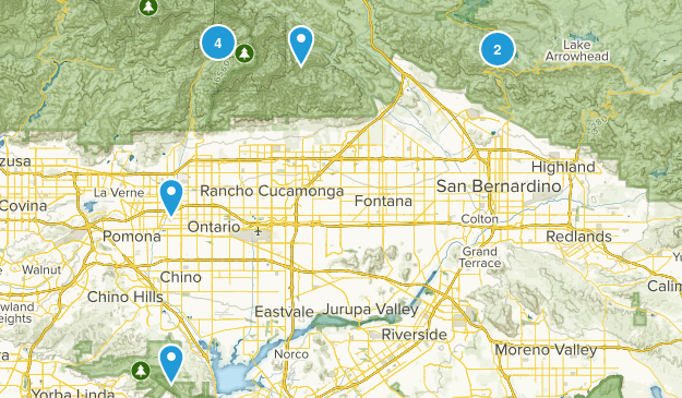 San Bernardino Trails Map