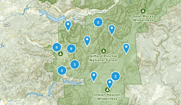 mt st helens Map