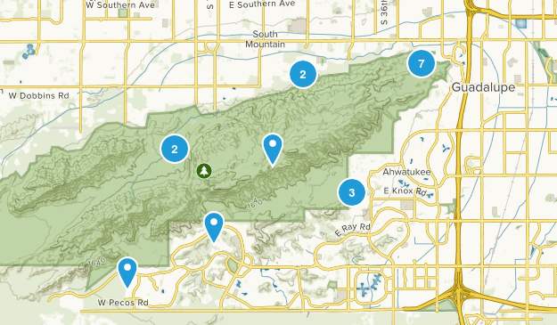 south mountain area Map