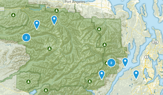 olympic low land hikes Map