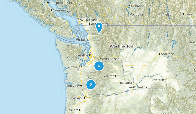 cascade mountains Map