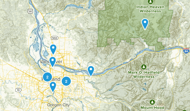 Easy Hikes Map