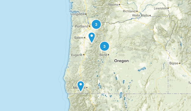 Moderate Hikes Map