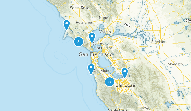 Bay Area Hike Map