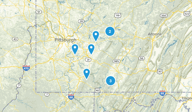 rainy day hikes Map