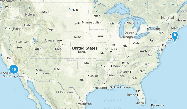 Easy Dog Hikes Map