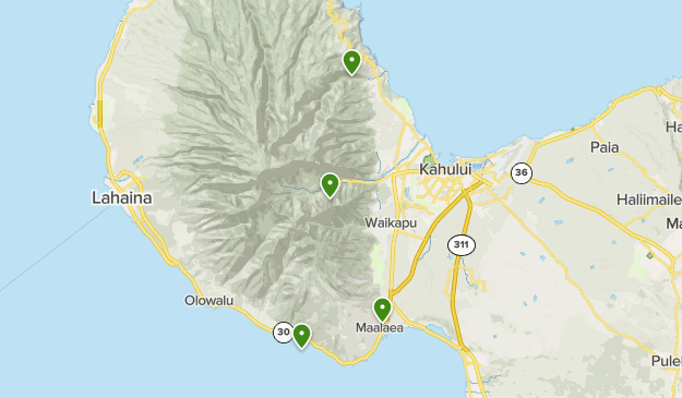 Maui Hiking Trails Map Maui Day Hikes | List | Alltrails