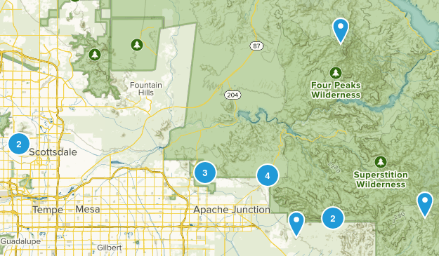Dales in Az. Map