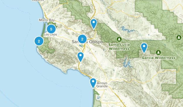 SLO Area - Dogs OK Map