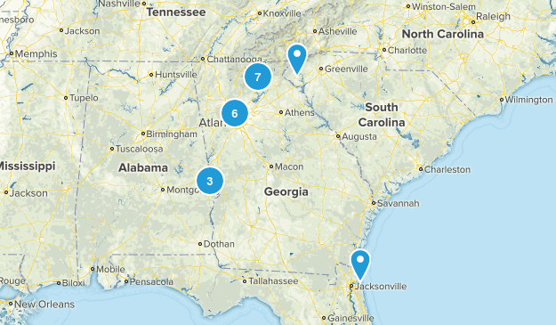 Hiking bucket list Map