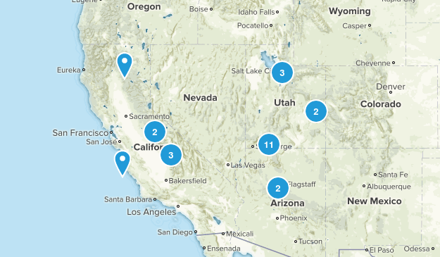 CA-ID-MT-UT-CO-AZ Map