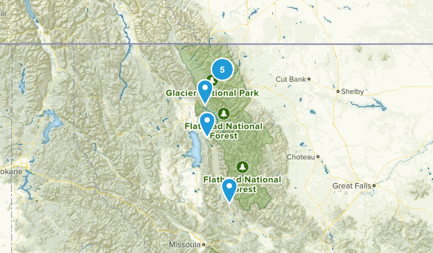 Glacial National Park Map