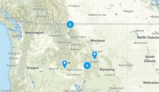 big trip north of Rexburg Map