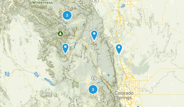 Colorado Springs Area Map