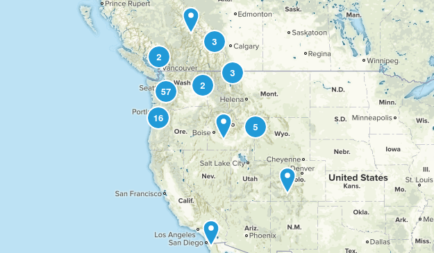 Hikes I want to do Map