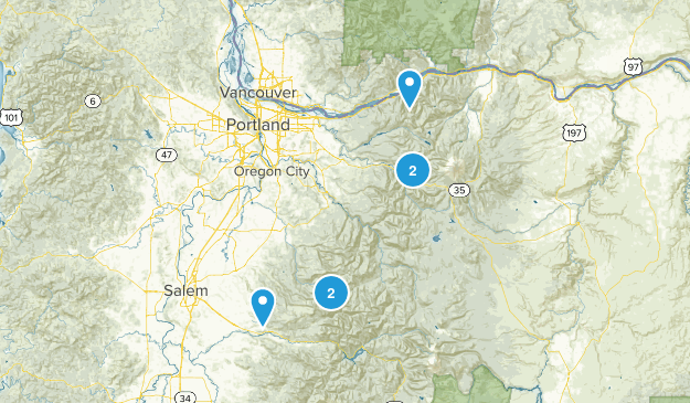 East of Portland Map