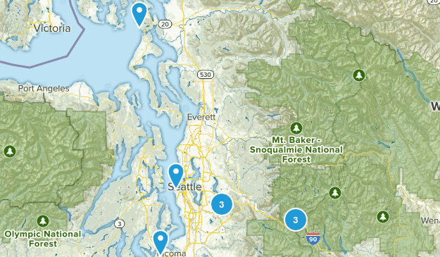SeattleDayHikes Map