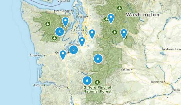 Washington trails Map