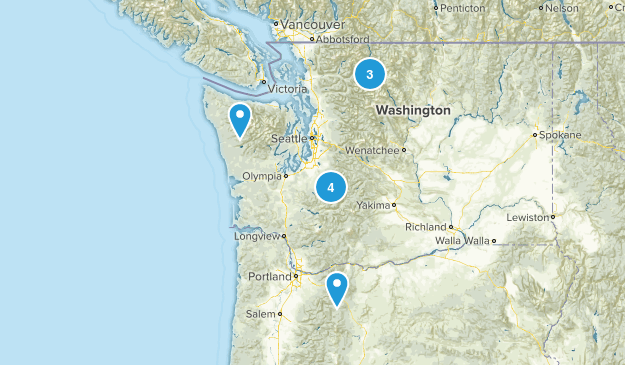 Washington Hike Possibilities Map