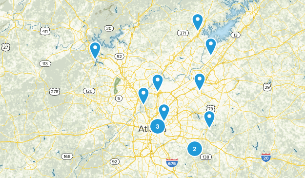 hiking trails Map