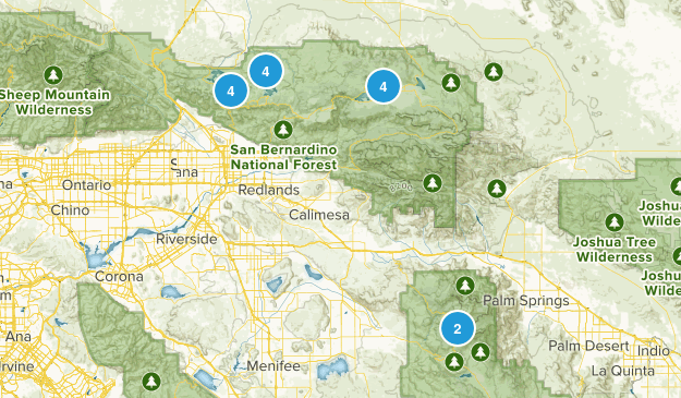 So Cal Mountains Map