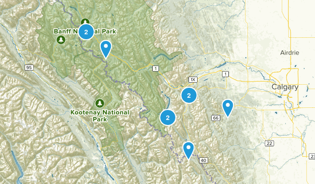 Easy Hikes Map