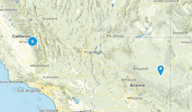 Sequioa/Kings Canyon Map