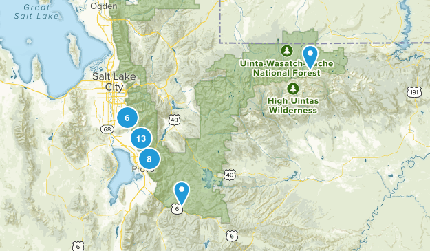 Utah Hiking Map