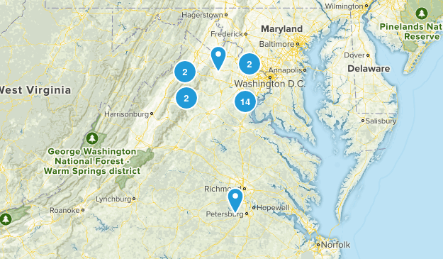 VA Trails Map