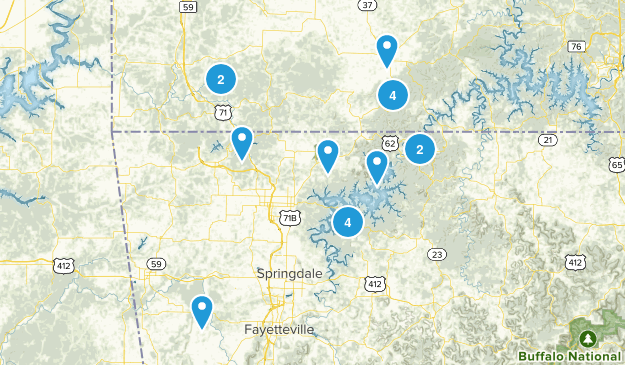 Northwest Arkansas area Map
