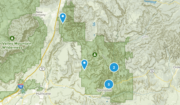 Zions National Park Map