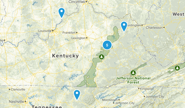 trails to hike Map