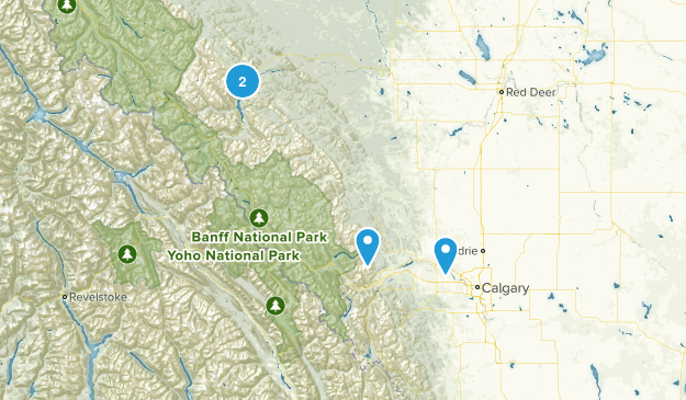 Alberta Hikes To Do Map