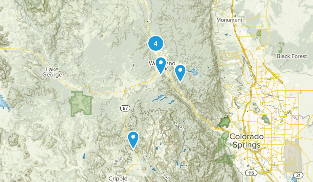 Woodland park Map