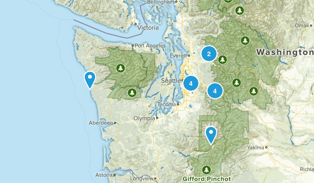 Completed Hikes Map