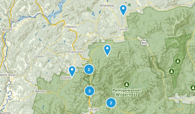 white mountains Map