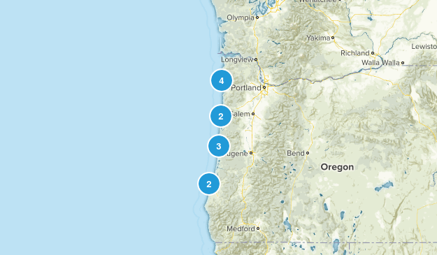 Coastal Hikes Map