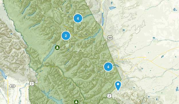 Glacier Mnt. Nat. Park Map