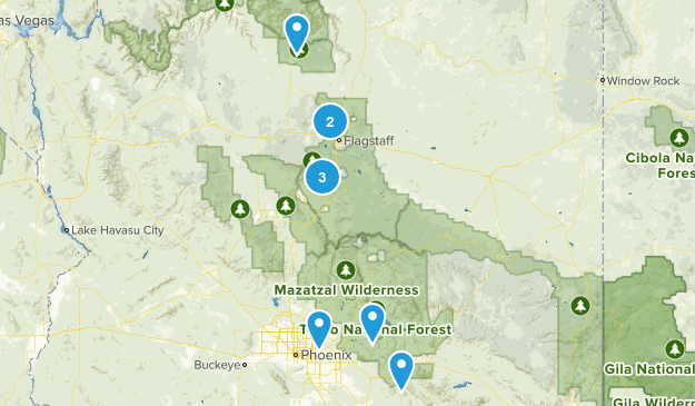 Arizona Hikes Map